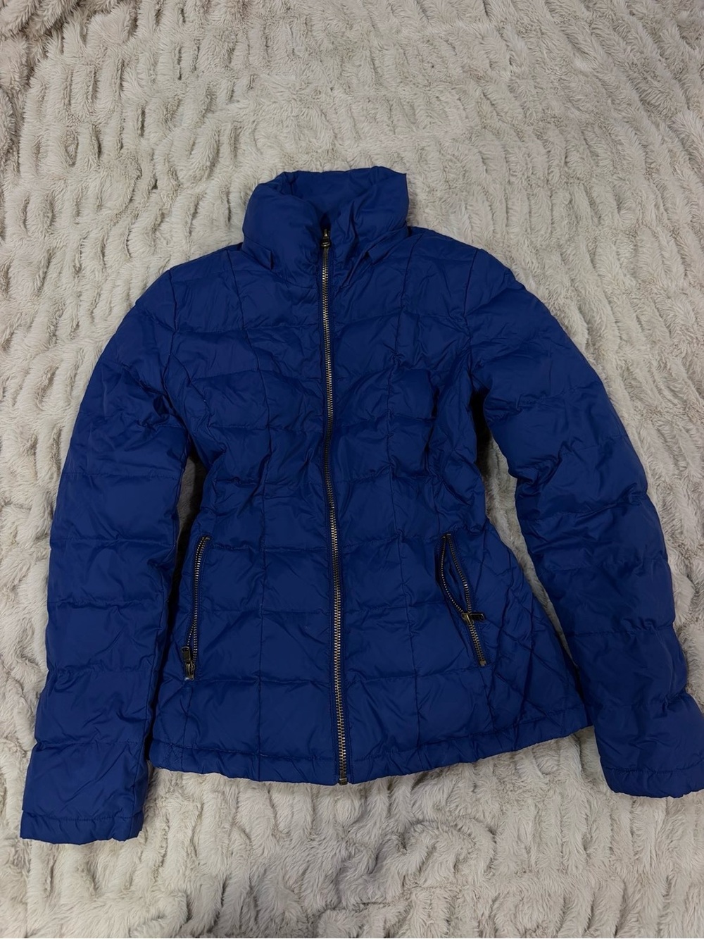 Metaphor Royal Blue Quilted Puffer Jacket